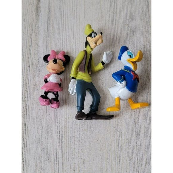 Goofy Minnie Mouse Donald Duck set toy figure - Picture 1 of 8